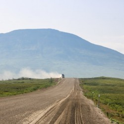 Truck on the Dempster